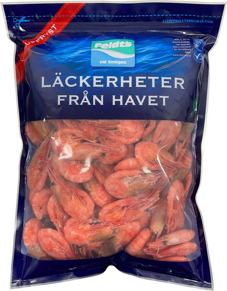 Feldts Räkor med Skal 50/70 MSC Fryst