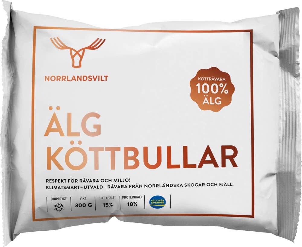 Norrlandsvilt Älgköttbullar Fryst