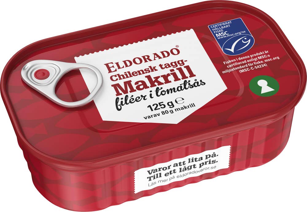 Eldorado Makrillfiléer i Tomatsås MSC