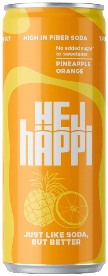 hÄppi Prebiotisk Läsk Ananas Apelsin Utan Tillsatt Socker