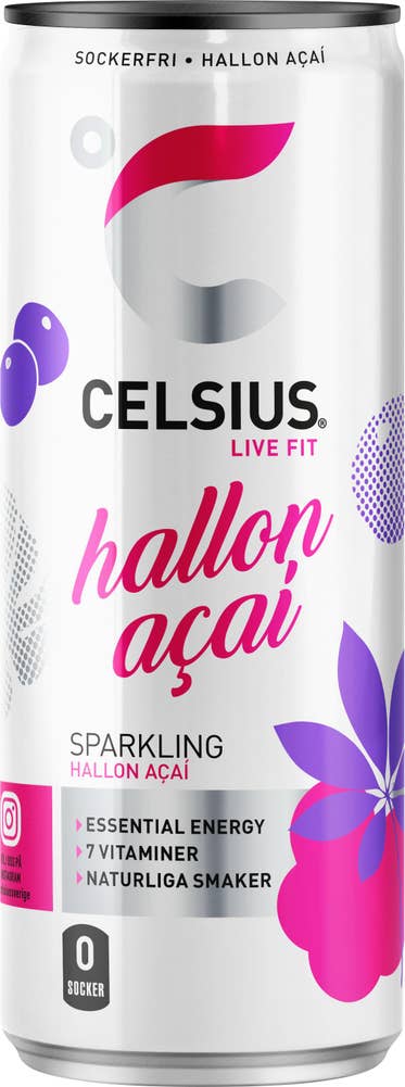 Celsius Energidryck Hallon Acai