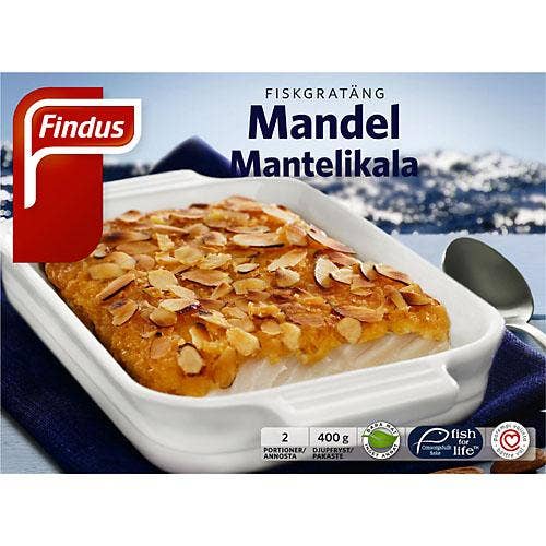 Ej sorterad Fryst Fiskgratäng mandel Findus