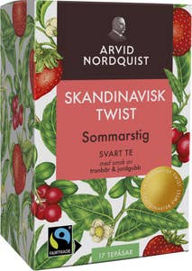 Arvid Nordquist Sommarstig Svart Te Tranbär & Jordgubb