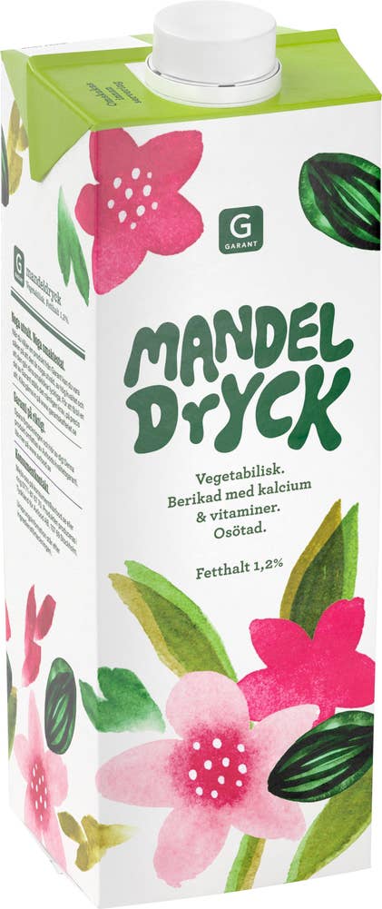 Garant Mandeldryck Utan Tillsatt Socker