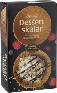 Våffelbagaren Bakade Dessertskålar Våffla
