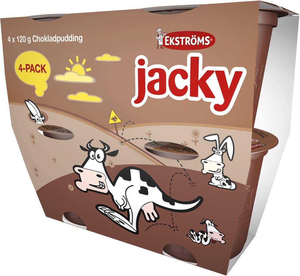 Ekströms Chokladpudding Jacky 4x120g