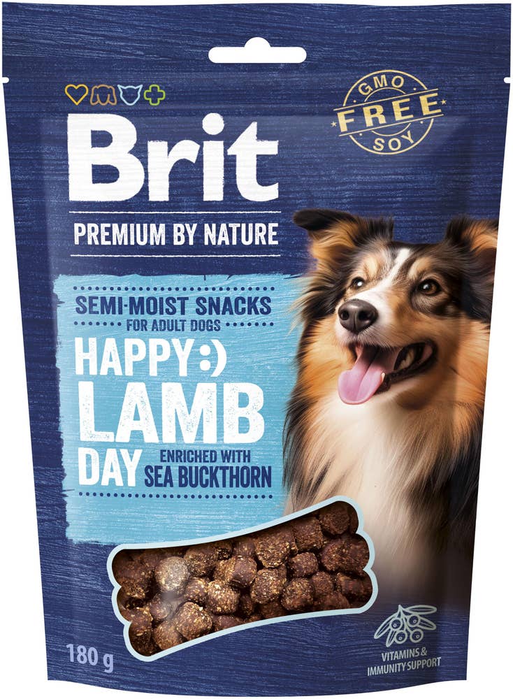Brit Premium Hundgodis Lamm Semi Moist