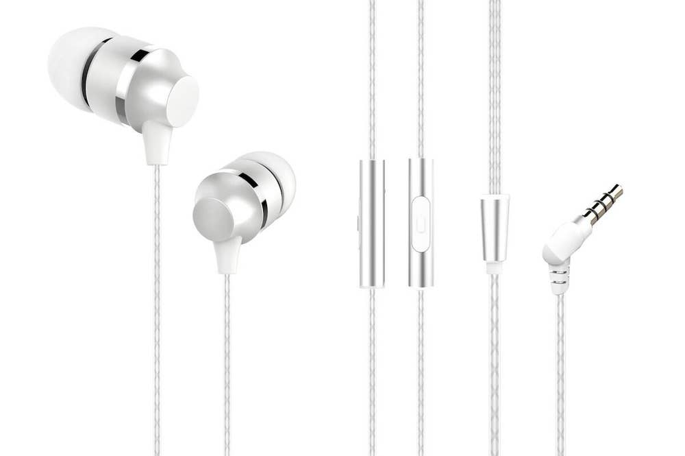 Clas Ohlson Hörlurar Med Mikrofon Vit Clas Ohlson