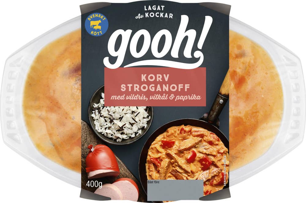 Korvstroganoff med Ris