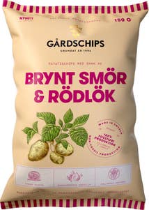 Gårdschips Chips Brynt Smör & Rödlök