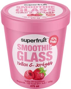 Superfruit Smoothieglass Hallon & Jordgubb