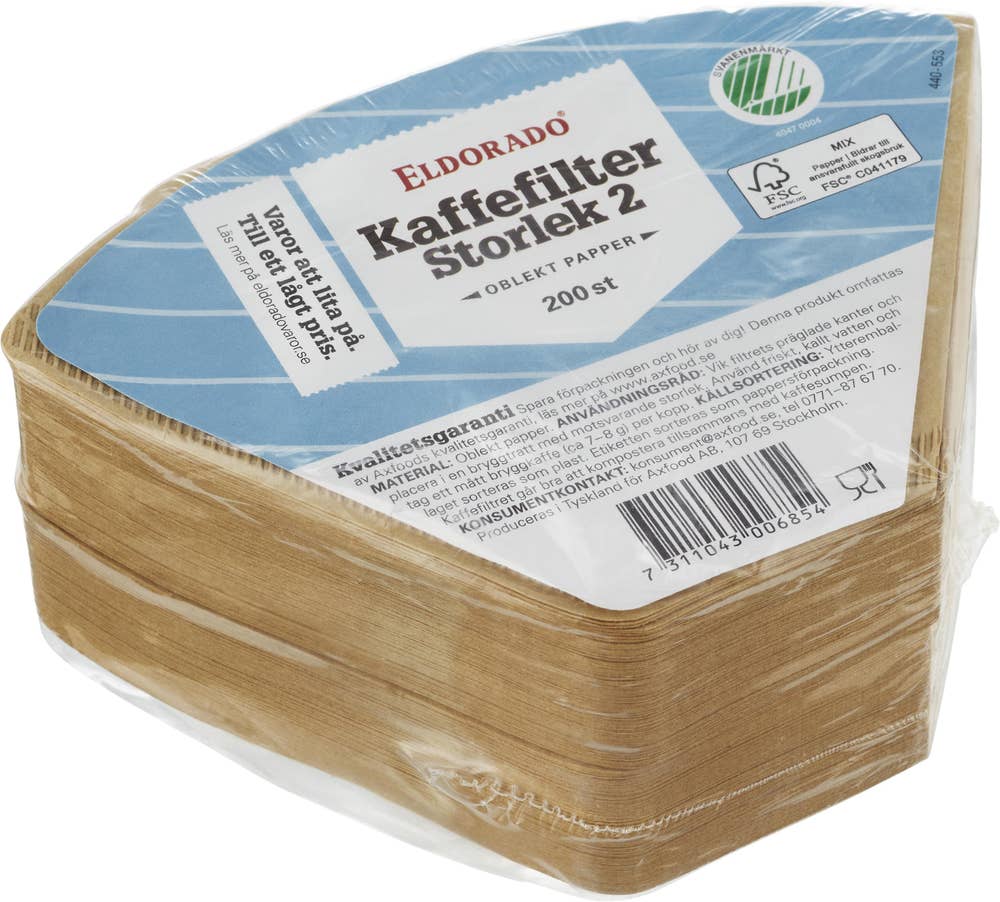 Eldorado Kaffefilter 102 Bruna