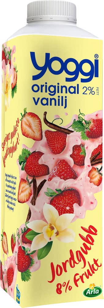 Yoggi® Yoghurt 2% Jordgubb & Vanilj