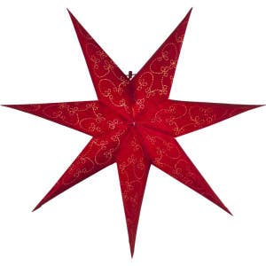 Star Trading Pappersstjärna Decorus Röd