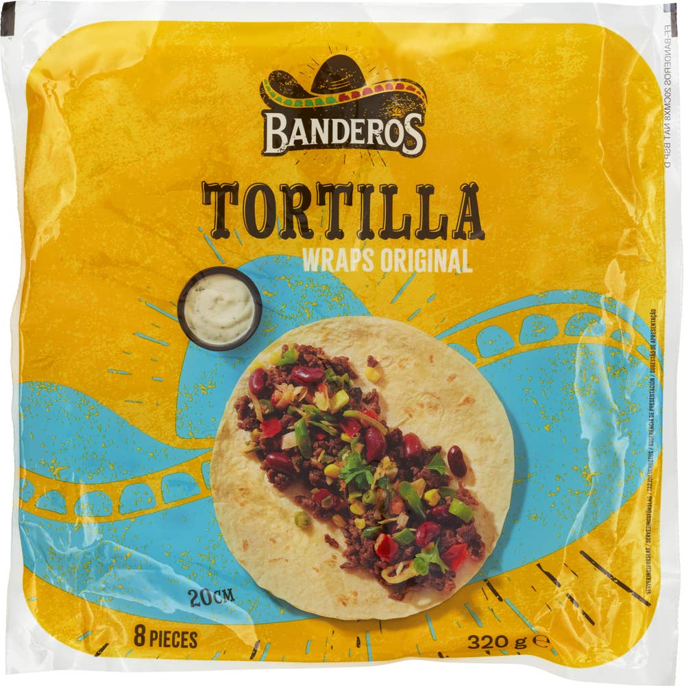 Banderos Tortilla Mjuka 8-p Banderos
