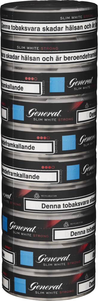 General Slim White Strong Snus
