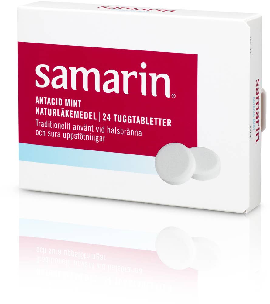 Samarin Antacid Mint Tuggtabletter 24-p