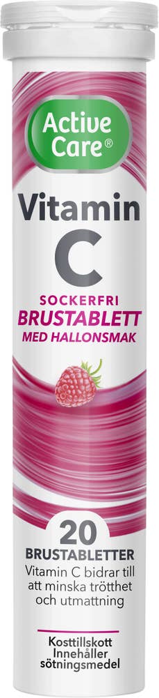 Brustablett C-Vitamin Hallon