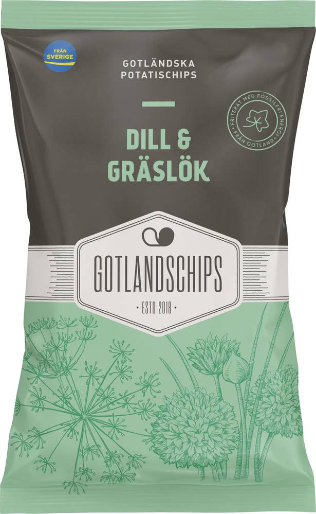 Gotlandschips Chips Dill & Gräslök