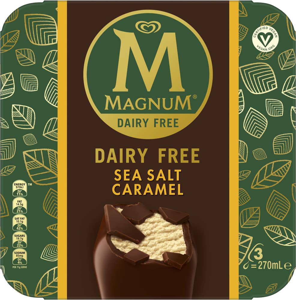 Magnum Sea Salt & Caramel Vegansk 3-p GB Glace