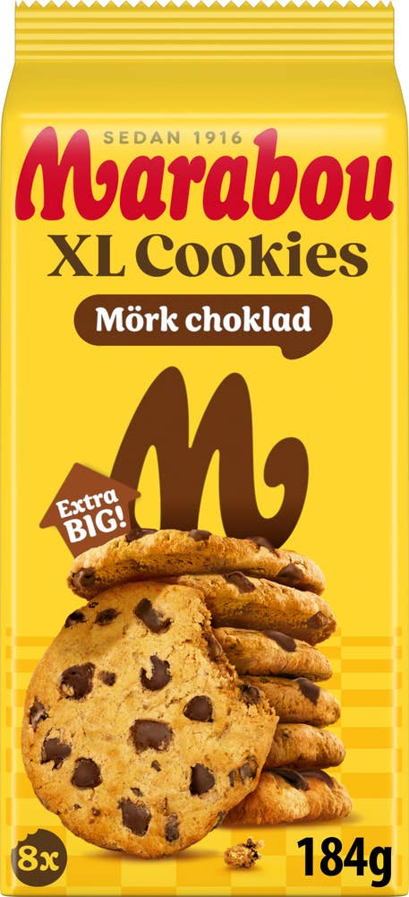 Marabou XL Cookies Mörk Choklad