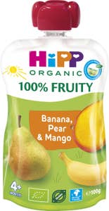 Hipp Smoothie Banan, Päron & Mango 4M EKO