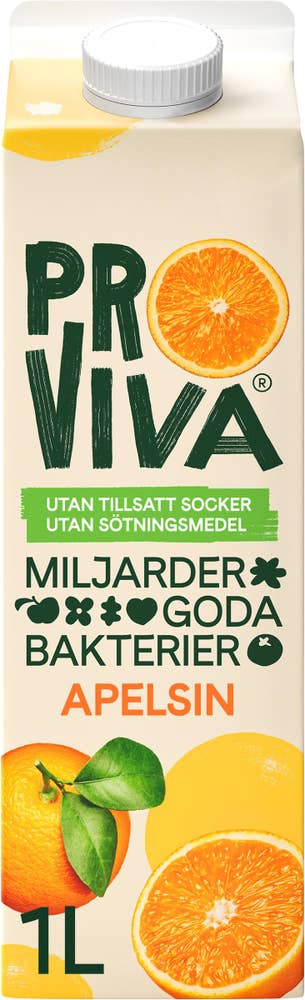 ProViva Fruktdryck Apelsin Utan Tillsatt Socker & Sötningsmedel