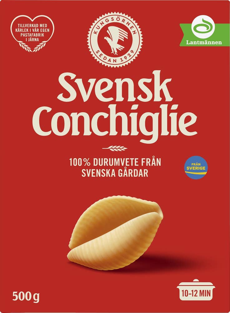 Kungsörnen Pasta Svensk Conchiglie