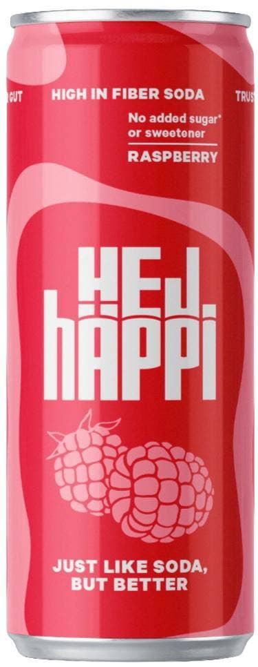 hÄppi Prebiotisk Läsk Hallon Utan Tillsatt Socker