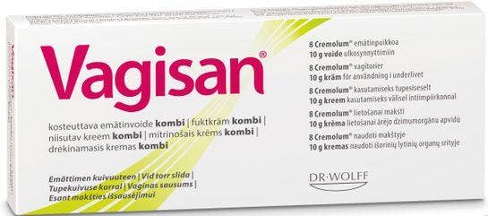 Vagisan Fuktkräm och Vagitorier, Hormonfri intimkräm 8 +