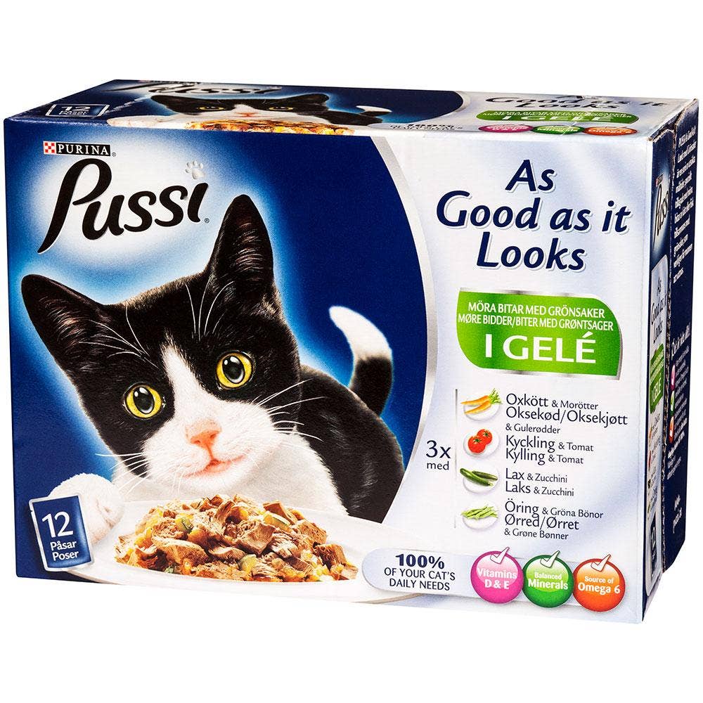 Latz Oxkött/Kyckling/Lax/Öring/Grönsaker 12x Pussi