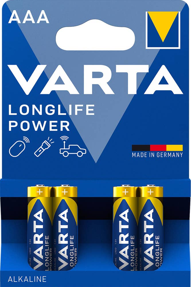 Varta Alkaliskt Batteri AAA/LR03 Longlife Power