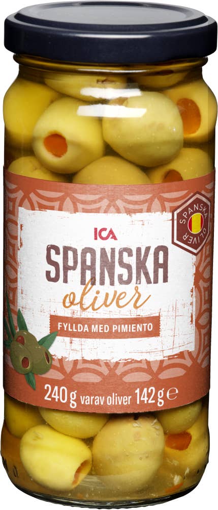 Ej sorterad Oliver gröna med pimento Ica