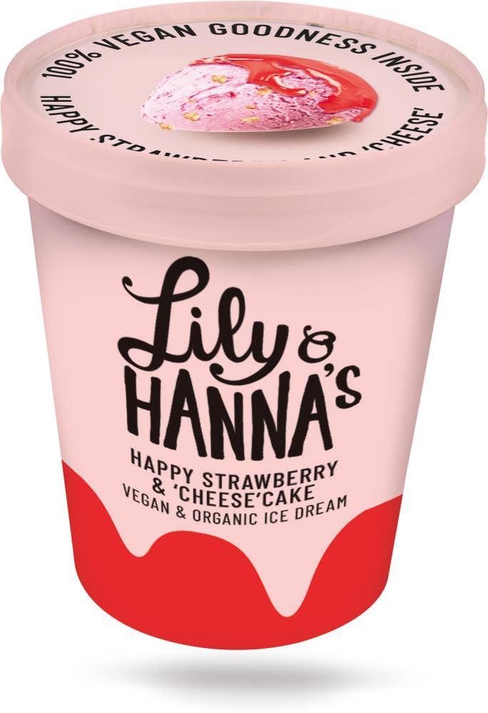 Lily & Hanna Glass Happy Strawberry & Cheesecake Vegansk EKO Lily & Hanna's