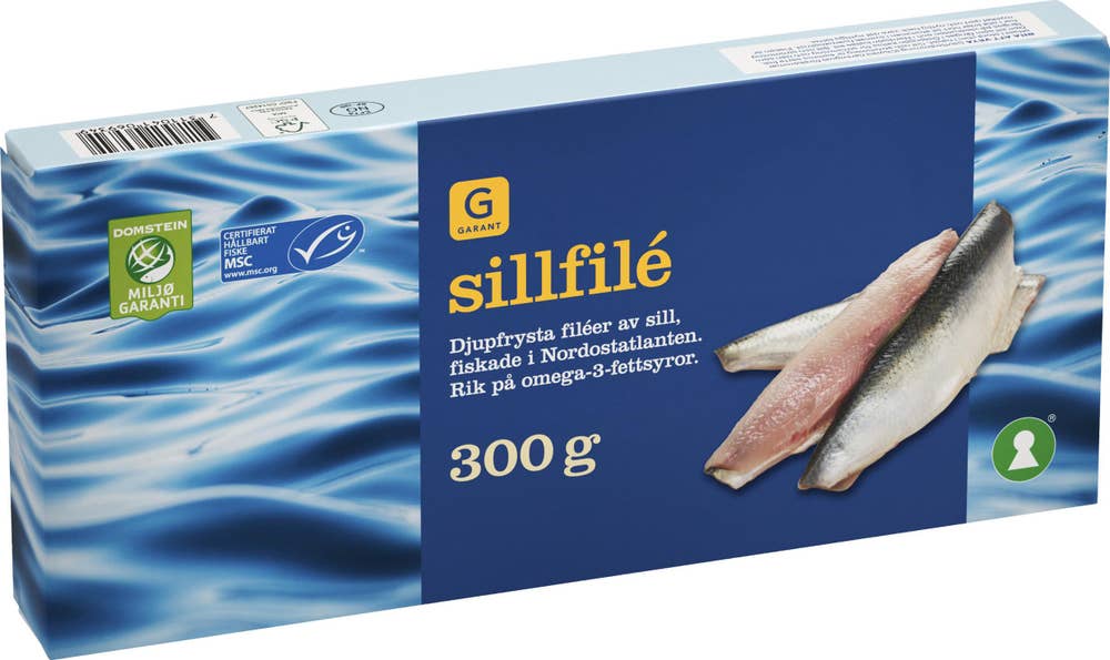 Ej sorterad Fryst Sillfilé Garant