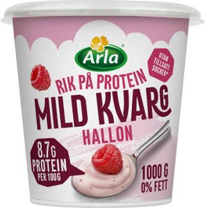 Arla® Mild Kvarg Hallon Utan Tillsatt Socker 0,2%