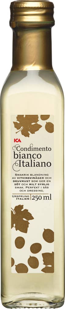 Ej sorterad Vit balsamvänäger smaksatt Ica