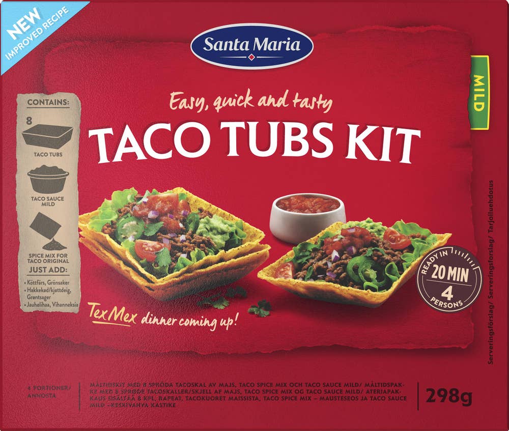 Santa Maria Taco Tubs Dinnerkit