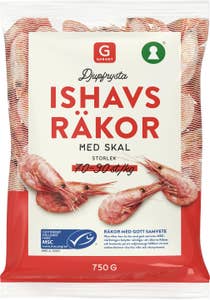 Garant Ishavsräkor med Skal 70/90 Frysta MSC