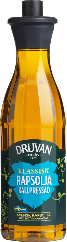 Druvan Rapsolja Kallpressad Nötig Druvan