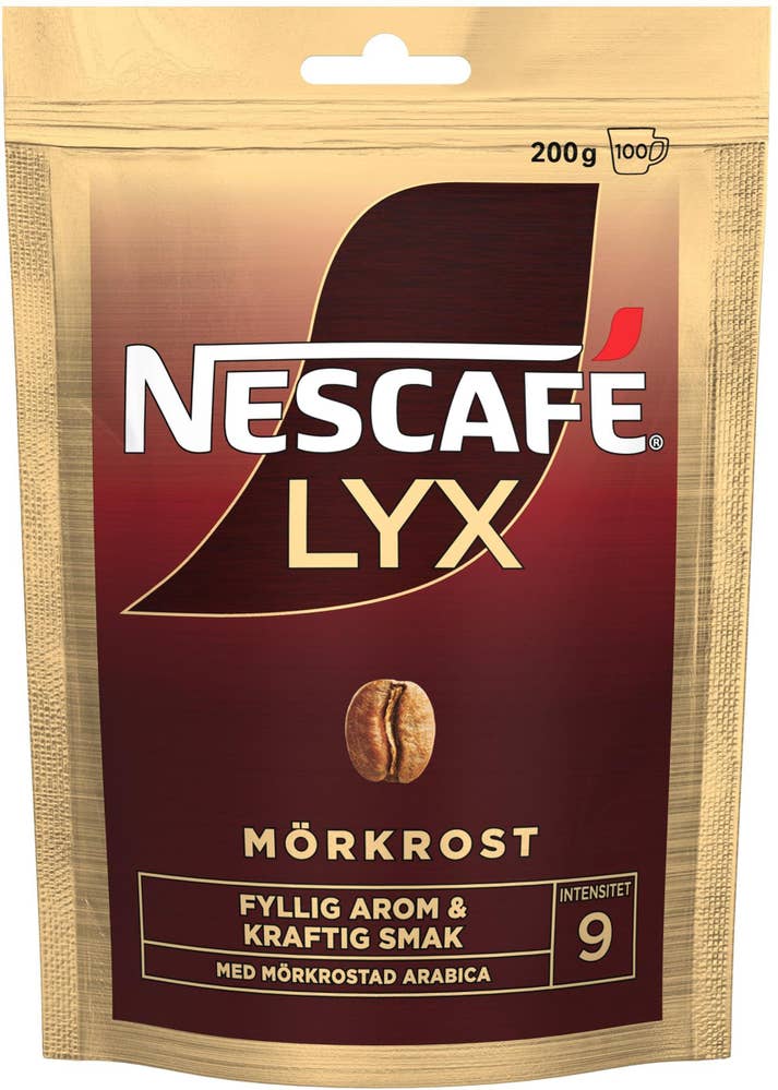 Nescafé Snabbkaffe Lyx Mörkrost