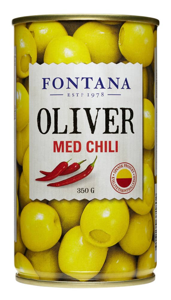 Fontana Oliver med Chili