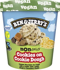 Ben & Jerry's Glass Non-Dairy Cookies on Cookie Dough Vegan