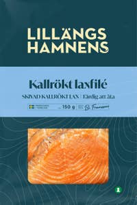 Lillängshamnens Kallrökt Laxfilé Skivad