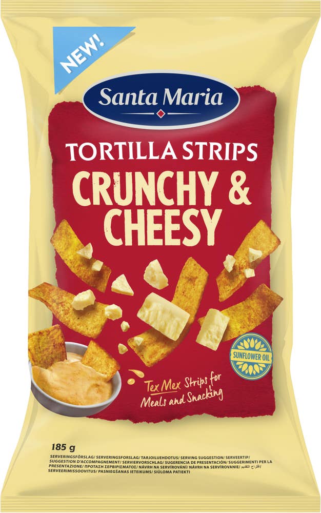 Santa Maria Tortilla Strips Crunchy Cheesy