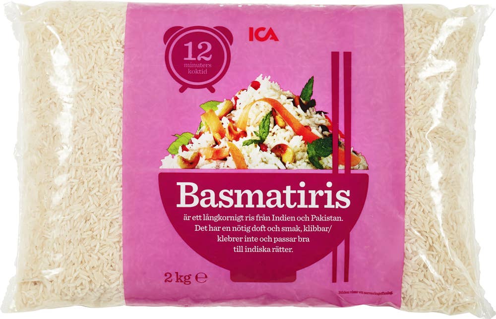 Ej sorterad Basmatiris Ica Asia