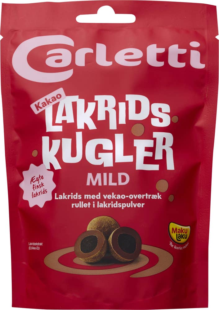 Carletti Lakritskulor Mild