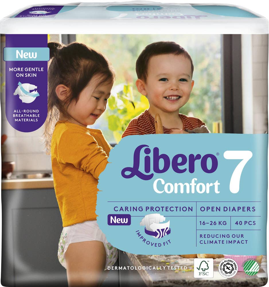 Libero Blöjor Comfort (7) 16- 40-p Libero
