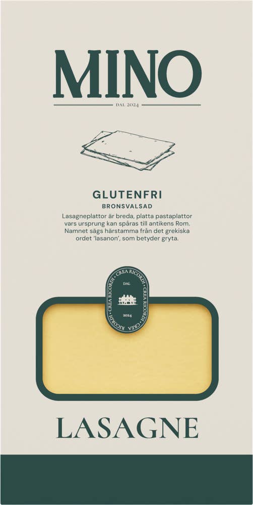 MINO Lasagneplattor Glutenfria