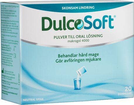 DulcoSoft pulver, Dospåsar, 20 st